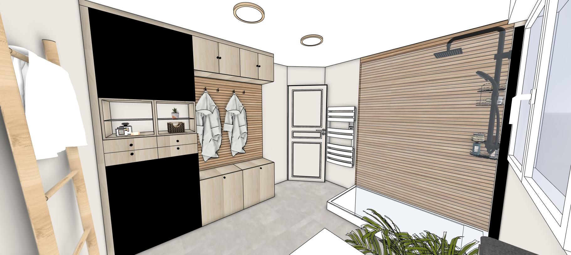 Rénovation Salle de Bain & Travertin - Vue 3